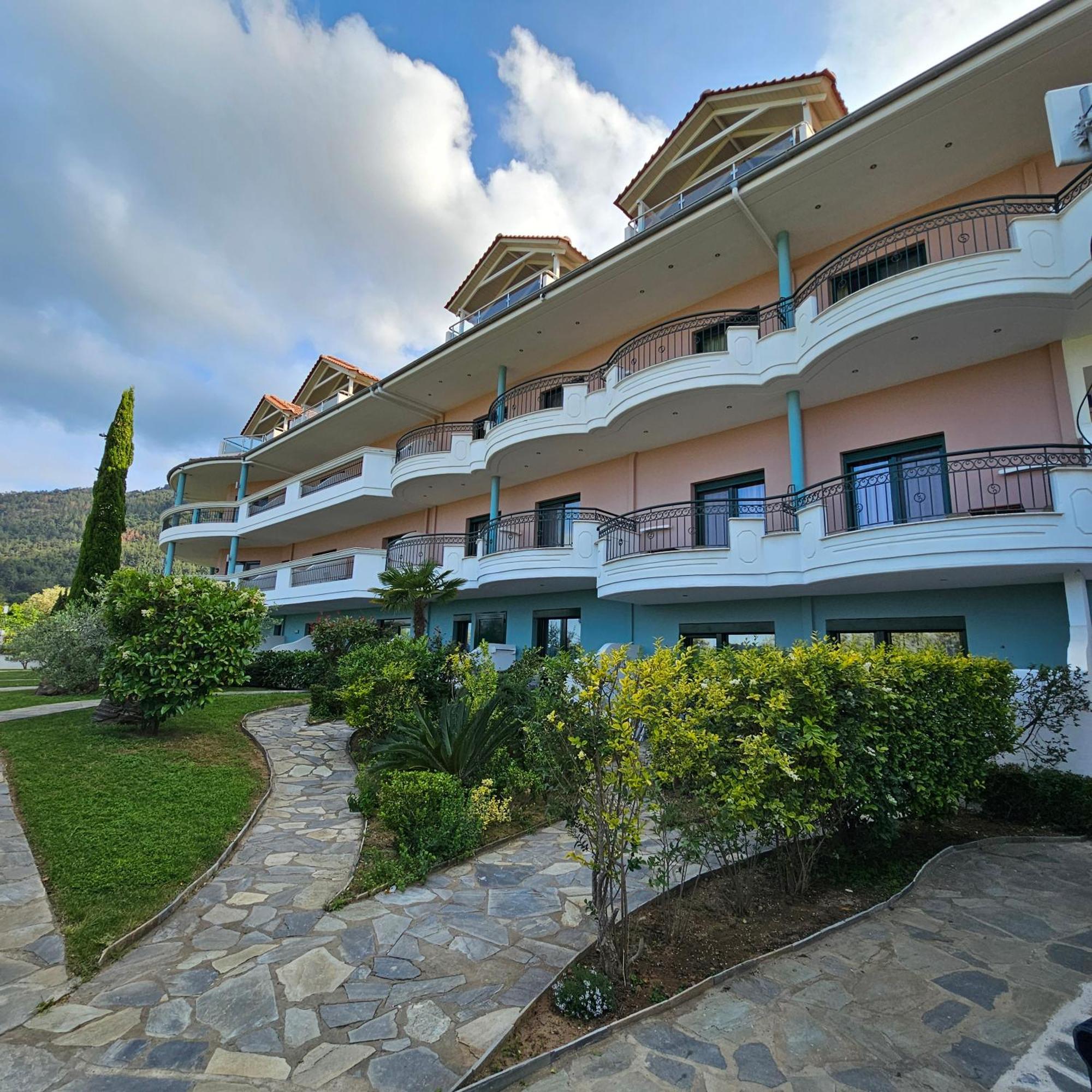 Ocean Beach Hotel Skala Potamia  Bagian luar foto