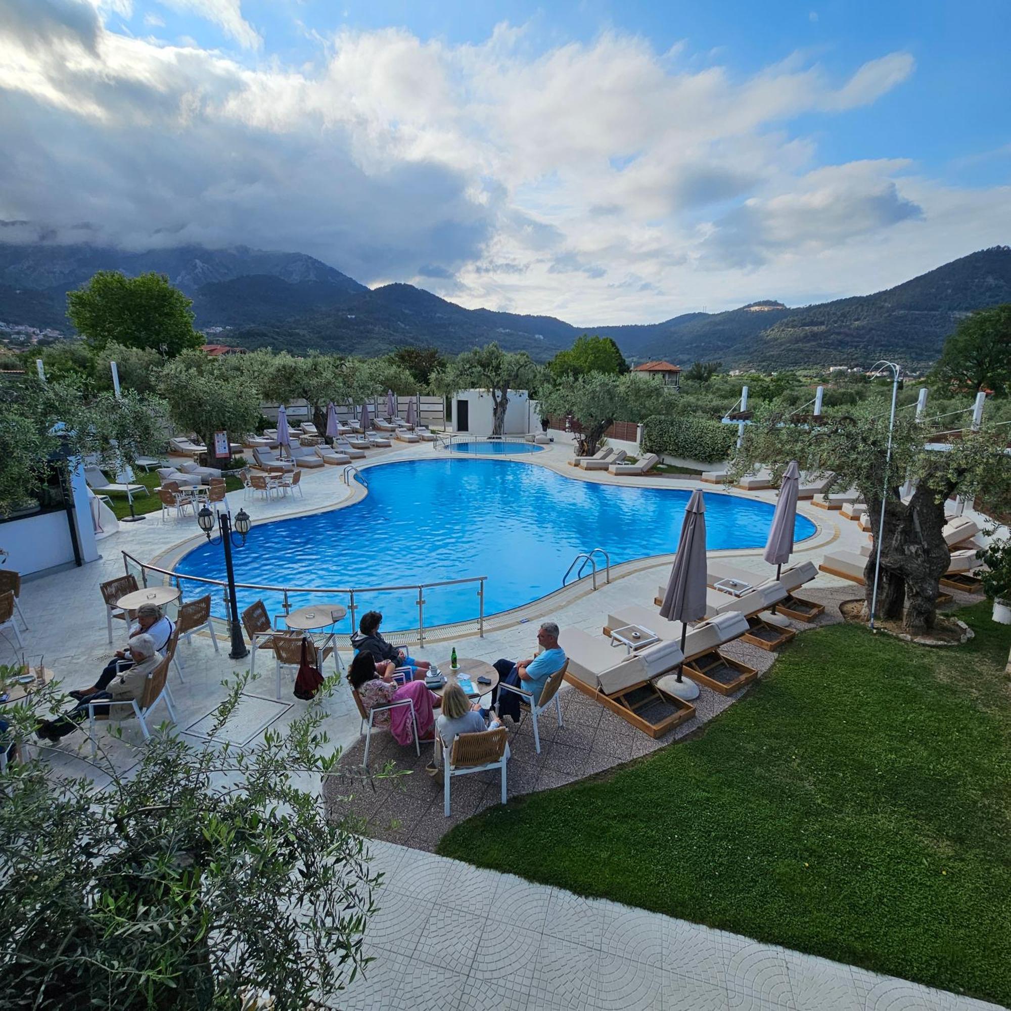 Ocean Beach Hotel Skala Potamia  Bagian luar foto